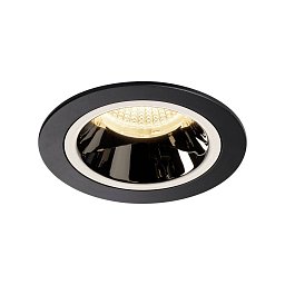NUMINOS® DL M vnitřní LED zápustné stropní svítidlo černá/chrom 3000 K 40° včetně listových pružin - BIG WHITE (SLV) Obrázek pro produkt NUMINOS® DL M vnitřní LED zápustné stropní svítidlo černá/chrom 3000 K 40° včetně listových pružin - BIG WHITE (SLV)