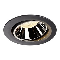 NUMINOS® MOVE DL XL vnitřní LED zápustné stropní svítidlo černá/chrom 3000 K 55° otočné a výkyvné - BIG WHITE (SLV) Obrázek pro produkt NUMINOS® MOVE DL XL vnitřní LED zápustné stropní svítidlo černá/chrom 3000 K 55° otočné a výkyvné - BIG WHITE (SLV)