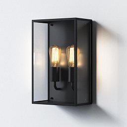 Venkovní nástěnné svítidlo Messina Twin 2x12W E27 černá - ASTRO Lighting Obrázek pro produkt Venkovní nástěnné svítidlo Messina Twin 2x12W E27 černá - ASTRO Lighting
