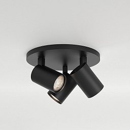 Bodové svítidlo Ascoli Triple Round 3x50W GU10 černá - ASTRO Lighting Obrázek pro produkt Bodové svítidlo Ascoli Triple Round 3x50W GU10 černá - ASTRO Lighting