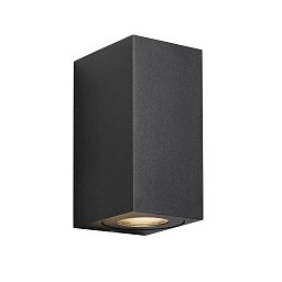 Venkovní nástěnné svítidlo Canto Maxi Kubi 2 2x28W GU10 černá čirá - NORDLUX Obrázek pro produkt Venkovní nástěnné svítidlo Canto Maxi Kubi 2 2x28W GU10 černá čirá - NORDLUX