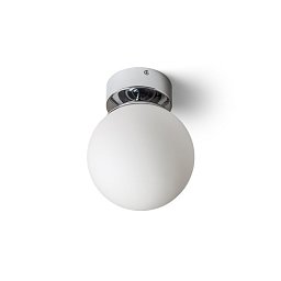 BOLLY 17 stropní opálové sklo/chrom 230V E27 15W IP44 - RED - DESIGN RENDL Obrázek pro produkt BOLLY 17 stropní opálové sklo/chrom 230V E27 15W IP44 - RED - DESIGN RENDL