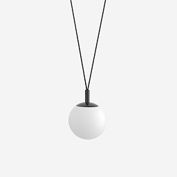 Závěsné svítidlo GEO 6,2W LED 3000K sklo černá opál ZK2.L1.GC.61R - LUCIS Obrázek pro produkt Závěsné svítidlo GEO 6,2W LED 3000K sklo černá opál ZK2.L1.GC.61R - LUCIS