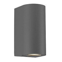 Venkovní nástěnné svítidlo Canto Maxi 2 2x28W GU10 šedá čirá - NORDLUX Obrázek pro produkt Venkovní nástěnné svítidlo Canto Maxi 2 2x28W GU10 šedá čirá - NORDLUX