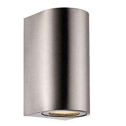 Venkovní nástěnné svítidlo Canto Maxi 2 2x28W GU10 nerez ocel čirá - NORDLUX Obrázek pro produkt Venkovní nástěnné svítidlo Canto Maxi 2 2x28W GU10 nerez ocel čirá - NORDLUX
