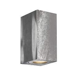 Venkovní nástěnné svítidlo Canto Maxi Kubi 2 2x28W GU10 galvanizovaná ocel čirá - NORDLUX Obrázek pro produkt Venkovní nástěnné svítidlo Canto Maxi Kubi 2 2x28W GU10 galvanizovaná ocel čirá - NORDLUX