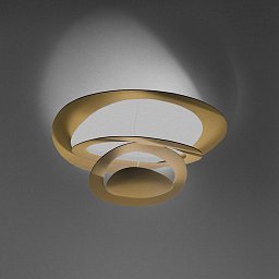 Pirce Mini stropní LED - 3000K - zlatá - ARTEMIDE Obrázek pro produkt Pirce Mini stropní LED - 3000K - zlatá - ARTEMIDE