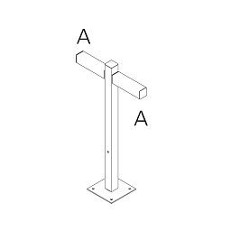 Walking - stojna 900 - 2x180° hlavy - A 90h - ARTEMIDE Obrázek pro produkt Walking - stojna 900 - 2x180° hlavy - A 90h - ARTEMIDE