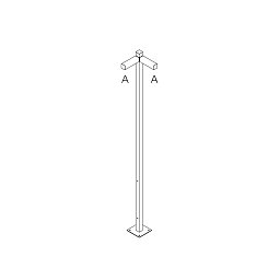 Walking - stojna 2500 - 2x90° hlavy - A 90h - ARTEMIDE Obrázek pro produkt Walking - stojna 2500 - 2x90° hlavy - A 90h - ARTEMIDE
