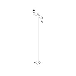 Walking - stojna 2500 - 2x180° hlavy - A 90h - ARTEMIDE Obrázek pro produkt Walking - stojna 2500 - 2x180° hlavy - A 90h - ARTEMIDE
