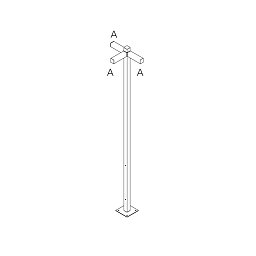 Walking - stojna 2500 - 3x180° hlavy - A 90h - ARTEMIDE Obrázek pro produkt Walking - stojna 2500 - 3x180° hlavy - A 90h - ARTEMIDE