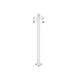 Walking - stojna 2500 - 2x180° hlavy - A 90h + B 60h - ARTEMIDE Obrázek pro produkt Walking - stojna 2500 - 2x180° hlavy - A 90h + B 60h - ARTEMIDE