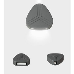 Nástěnné svítidlo PRISMA DUE 138x143mm tamvě šedá 7W 3000K IP54 - KOHL-Lighting Obrázek pro produkt Nástěnné svítidlo PRISMA DUE 138x143mm tamvě šedá 7W 3000K IP54 - KOHL-Lighting
