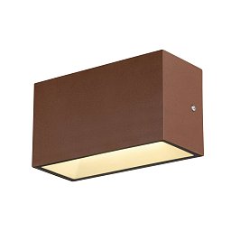 SITRA M WL UP/DOWN venkovní LED nástěnné přisazené svítidlo rezavé CCT switch 3000/4000 K - BIG WHITE (SLV) Obrázek pro produkt SITRA M WL UP/DOWN venkovní LED nástěnné přisazené svítidlo rezavé CCT switch 3000/4000 K - BIG WHITE (SLV)