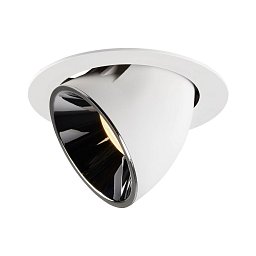 NUMINOS® GIMBLE XL zápustné stropní svítidlo bílé/chrom 3000 K 40° - BIG WHITE (SLV) Obrázek pro produkt NUMINOS® GIMBLE XL zápustné stropní svítidlo bílé/chrom 3000 K 40° - BIG WHITE (SLV)