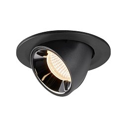 NUMINOS® GIMBLE S zápustné stropní svítidlo černé/chrom 2700 K 40° - BIG WHITE (SLV) Obrázek pro produkt NUMINOS® GIMBLE S zápustné stropní svítidlo černé/chrom 2700 K 40° - BIG WHITE (SLV)