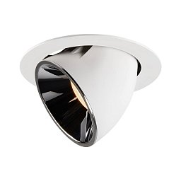 NUMINOS® GIMBLE XL zápustné stropní svítidlo bílé/chrom 2700 K 55° - BIG WHITE (SLV) Obrázek pro produkt NUMINOS® GIMBLE XL zápustné stropní svítidlo bílé/chrom 2700 K 55° - BIG WHITE (SLV)