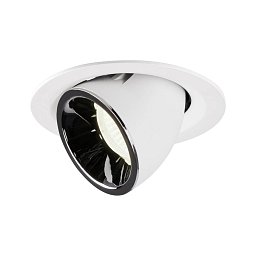 NUMINOS® GIMBLE M zápustné stropní svítidlo bílé/chrom 4000 K 55° - BIG WHITE (SLV) Obrázek pro produkt NUMINOS® GIMBLE M zápustné stropní svítidlo bílé/chrom 4000 K 55° - BIG WHITE (SLV)