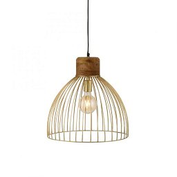 ALAMI Závěsné svítidlo, mosaz, pr. 40cm, mangovníkové dřevo, industriální design, - LEUCHTEN DIREKT / JUST LIGHT Obrázek pro produkt ALAMI Závěsné svítidlo, mosaz, pr. 40cm, mangovníkové dřevo, industriální design, - LEUCHTEN DIREKT / JUST LIGHT