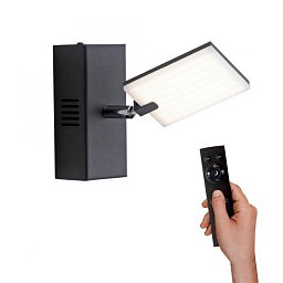 PURE-MIRA, LED nástěnné svítidlo, černá, stmívatelné, CCT 2700-5000K - PAUL NEUHAUS Obrázek pro produkt PURE-MIRA, LED nástěnné svítidlo, černá, stmívatelné, CCT 2700-5000K - PAUL NEUHAUS
