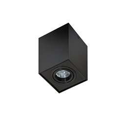 Stropní bodové přisazené svítidlo Azzardo Eloy 1 black/black AZ2137 GU10 1x50W IP20 9,5cm hranaté černé - AZZARDO Obrázek pro produkt Stropní bodové přisazené svítidlo Azzardo Eloy 1 black/black AZ2137 GU10 1x50W IP20 9,5cm hranaté černé - AZZARDO
