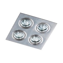 Stropní bodové zápustné svítidlo Azzardo Caro 4 Square aluminium AZ2444 GU10 4x40W IP20 18cm hliníkové - AZZARDO Obrázek pro produkt Stropní bodové zápustné svítidlo Azzardo Caro 4 Square aluminium AZ2444 GU10 4x40W IP20 18cm hliníkové - AZZARDO
