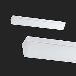 Obrázek pro produkt SYLVIA 1 - límec bílý (X4) stropní/nástěnné skleněné svítidlo bílá IP44 3000 K 18W LED - OSMONT