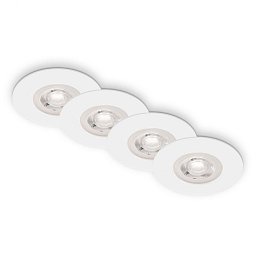 Obrázek pro produkt LED vestavná svítidla, pr.9 cm, 4x LED, 4,9 W, 480 lm, matná bílá - BRILO