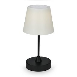 Obrázek pro produkt LED venkovní stolní lampa s dotykovým vypínačem, pr.30 cm, LED modul, 3 W, 340 Lm, černá - BRILO