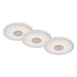 Obrázek pro produkt LED vestavné svítidlo, pr.12 cm, 3x LED, 6 W, 650 lm, hliník - BRILONER