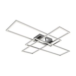 Obrázek pro produkt CCT LED stropní svítidlo, 104 cm, 50 W, chrom - BRILONER