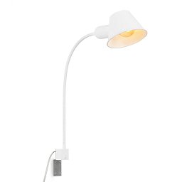 Obrázek pro produkt Noční lampička pr. 14 cm 1x E27 10W bílé - BRILONER