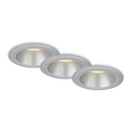 Obrázek pro produkt LED vestavná svítidla sada, pr.9,5 cm, 3x LED, 4,9 W, 480 lm, matný chrom - BRILONER