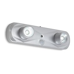 Obrázek pro produkt LED noční lampička 18,6 cm 2x0,17W 17lm stříbrná - BRILONER