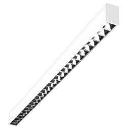 Obrázek pro produkt LED liniové svítidlo LINKY bílá závěsné parabolický reflektor 32W 4000K Ra80 UGR16 60d IP20 1131x50x75mm včetně 2ks závěsů 1,5m - CENTURY