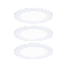 Obrázek pro produkt LED vestavná nábytková svítidla 3ks sada kruhové 65mm 3x2,5W 230/12V 4000K bílá - PAULMANN