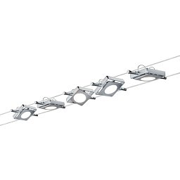 Obrázek pro produkt Lankový systém LED 5x4W MacLED 230V/12V DC matný chrom 941.08 - PAULMANN