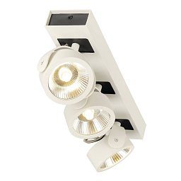 Obrázek pro produkt KALU nástěnné a stropní svítidlo 3x LED 3000K bílé/černé 60° - BIG WHITE (SLV)