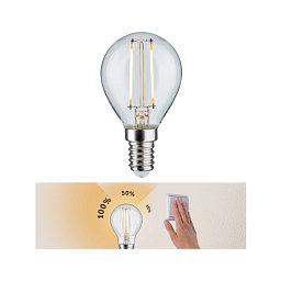 Obrázek pro produkt LED kapka 2,5W E14 čirá 230 V 3-krokové-stmívatelné 285.73 - PAULMANN