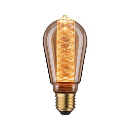 Obrázek pro produkt LED Vintage žárovka ST64 Inner Glow 4W E27 zlatá s vnitřní spirálou - PAULMANN