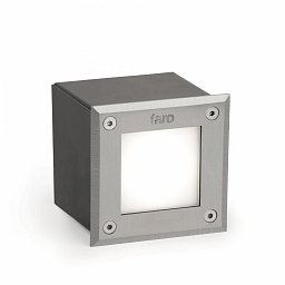 Obrázek pro produkt LED 18 SQ zapuštěné svítidlo do zdi hranaté, nerez, 3000K - FARO