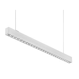 Obrázek pro produkt LED liniové svítidlo LINKY závěsné Parabolický reflektor 32W, 3200lm,4000K,Ra80, UGR16, 90d, IP20 ,1131x50x75mm, včetně 2ks závěsů 1,5m - CENTURY