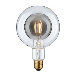 Obrázek pro produkt LED Inner Shape Globe G125 4 W kouřové sklo E27 2.700K teplá bílá - PAULMANN