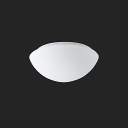 Obrázek pro produkt AURA 2 stropní/nástěnné skleněné svítidlo bílá IP43 3000 K 15W LED nouzové kombinované 3 h - OSMONT