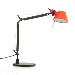 Obrázek pro produkt Stolní lampa Tolomeo Micro Bicolor černá / korálová - ARTEMIDE