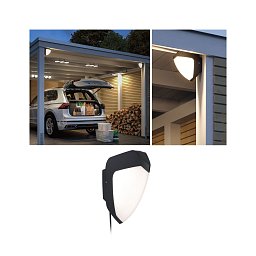 Obrázek pro produkt Park + Light LED venkovní nástěnné svítidlo Ikosea vč. pohybové čidlo IP44 50x203mm 3000K 5,6W 12V antracit umělá hmota - PAULMANN