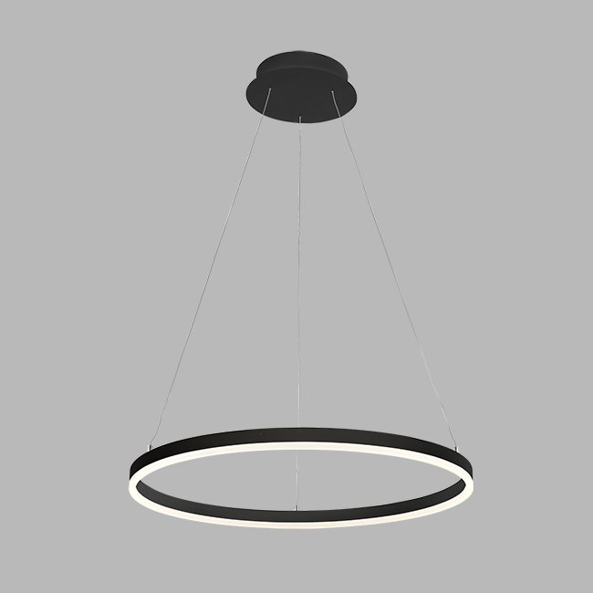 Svítidlo CIRCLE 60 P-Z, B DIM TRIAC 42W 3000K závěsné černé - LED2 Lighting
