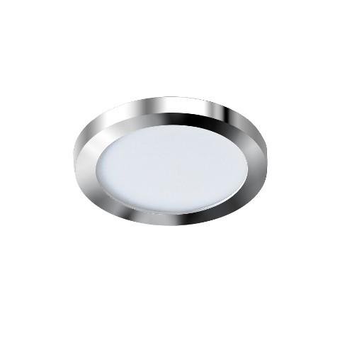 AZZ AZ2862 LED Stropní zápustné bodové svítidlo Azzardo Slim 9 Round 4000K IP44 chrome AZ2862 6W 500lm 4000K IP44 9cm kulaté chromové - AZZARDO