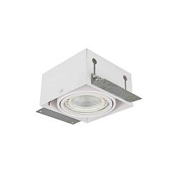 Obrázek pro produkt Stropní zápustné bodové svítidlo Azzardo Nova 1 GIPs black/black AZ2873 GU10+ADAP111/ES111 1x40/1x50W IP20 15cm bílé - AZZARDO