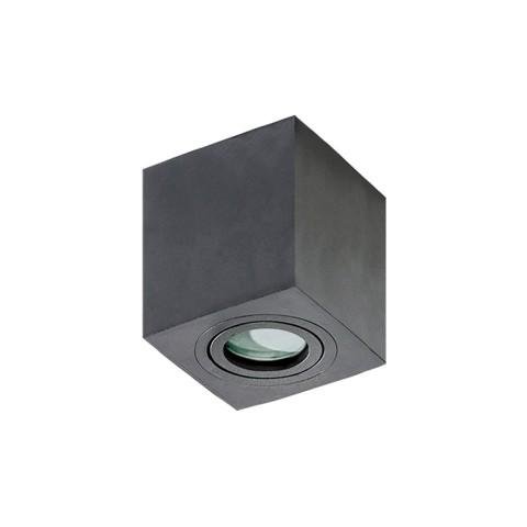 AZZ AZ2878 Stropní bodové přisazené svítidlo Azzardo Brant Square IP44 black AZ2878 GU10 1x50W IP44 9cm hranaté černé - AZZARDO